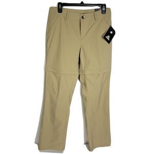 Allforth Womens Pants Size 4 Convertible Khaki Nesting 7" Zip Off Relaxed Fit